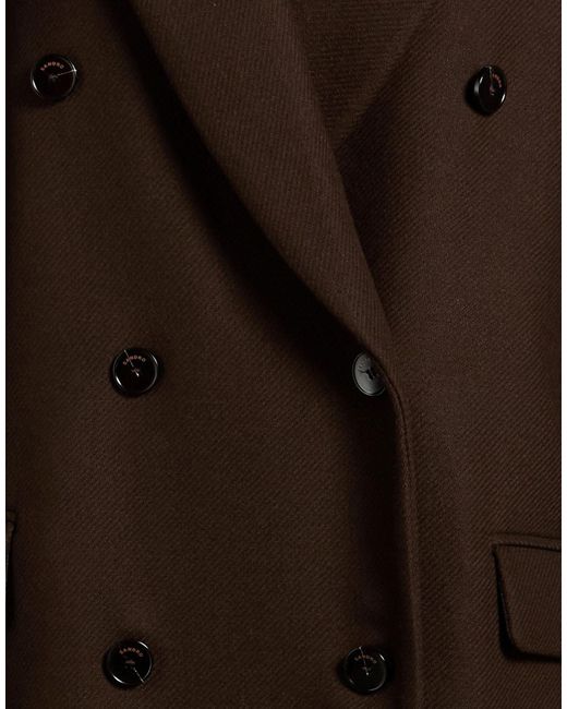 Sandro Black Coat Wool, Polyamide