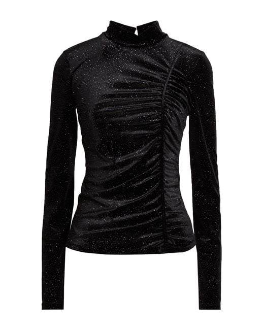 Patrizia Pepe Black Top Polyester, Elastane