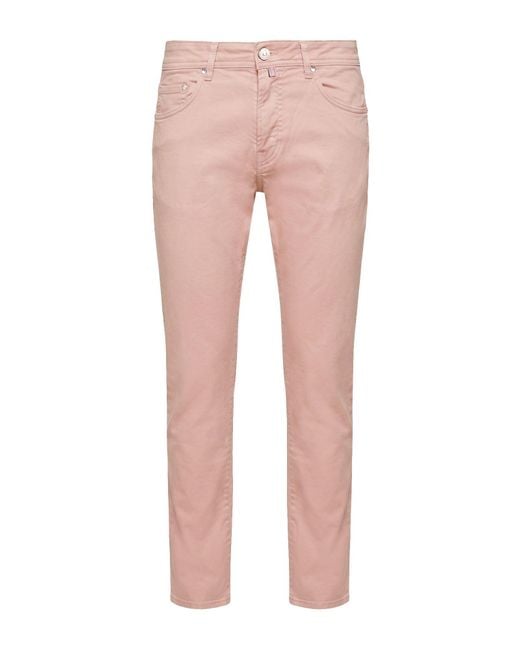 Jacob Cohen Pink Pants Cotton, Lyocell, Elastane, Polyester for men