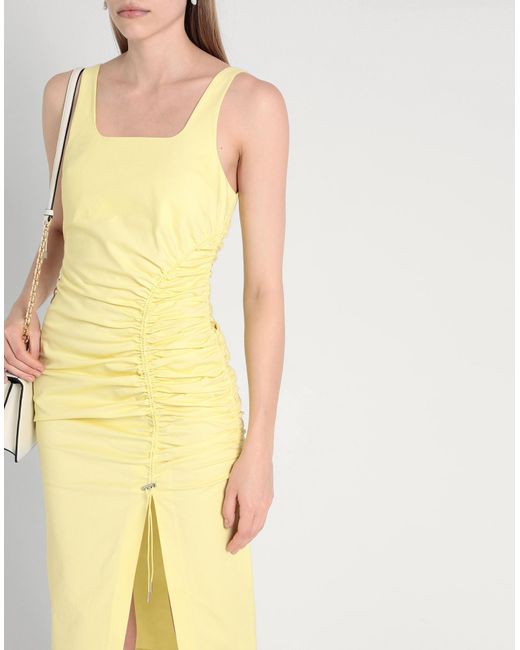 Karl Lagerfeld Yellow Midi-Kleid
