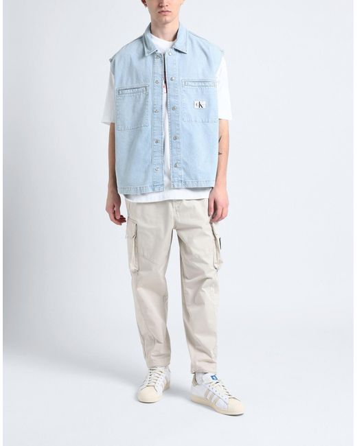 Camicia Jeans di Calvin Klein in Blue da Uomo