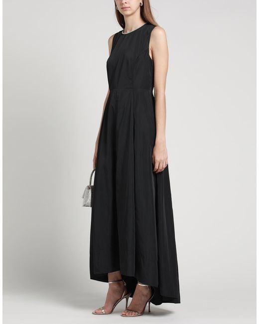 Peserico Black Maxi Dress Polyester