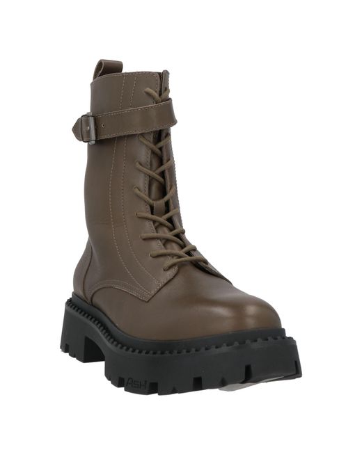 Ash Brown Ankle Boots
