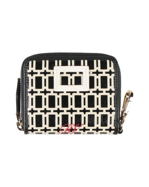 Roger Vivier Black Wallet Leather