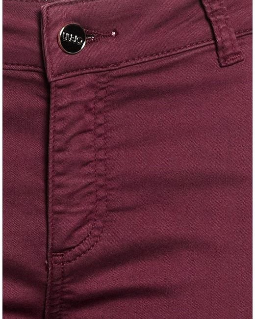 Liu Jo Purple Pants Cotton, Polyester, Elastane