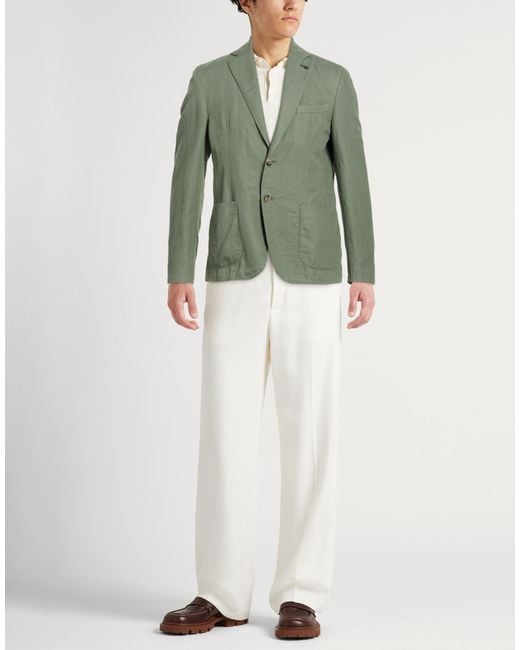 Paoloni Green Blazer for men