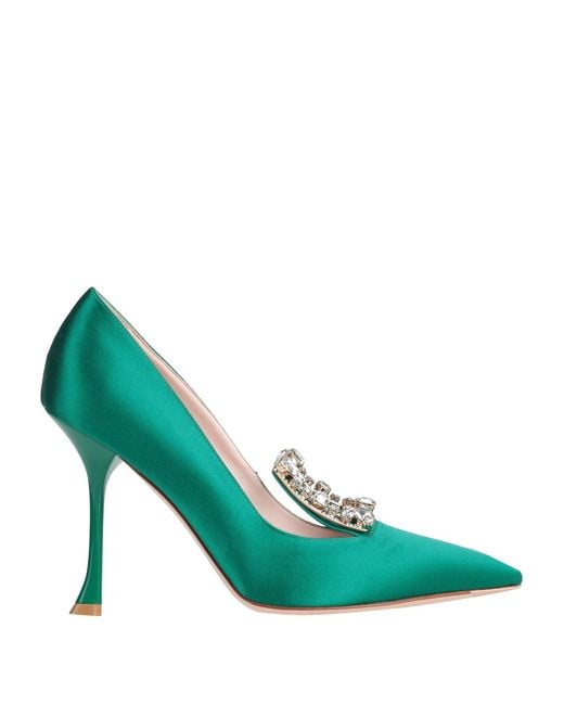 Roger Vivier Green Pumps