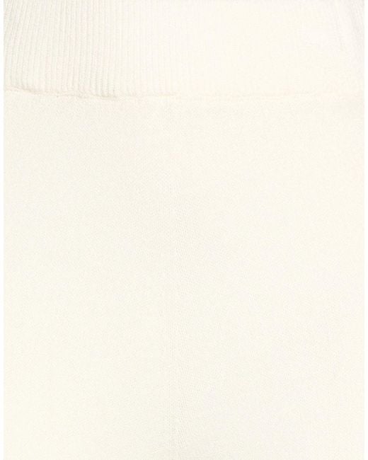 ViCOLO White Pants Viscose, Polyester, Polyamide