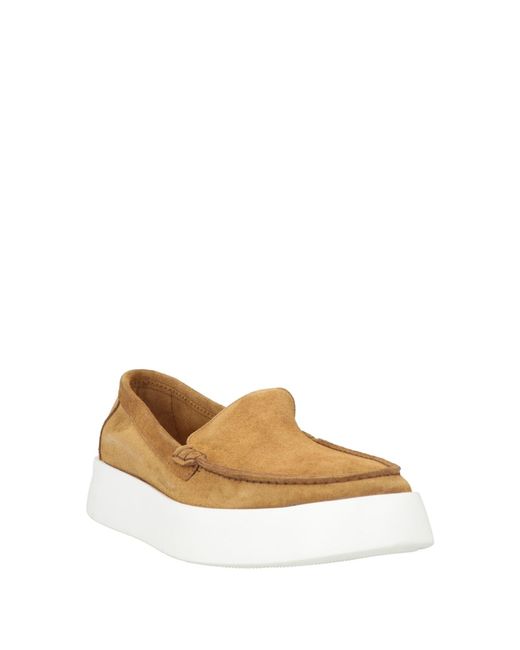 NA1964 White Khaki Loafers Leather for men