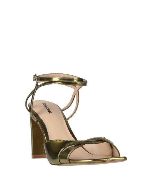 Lola Cruz Metallic Sandals