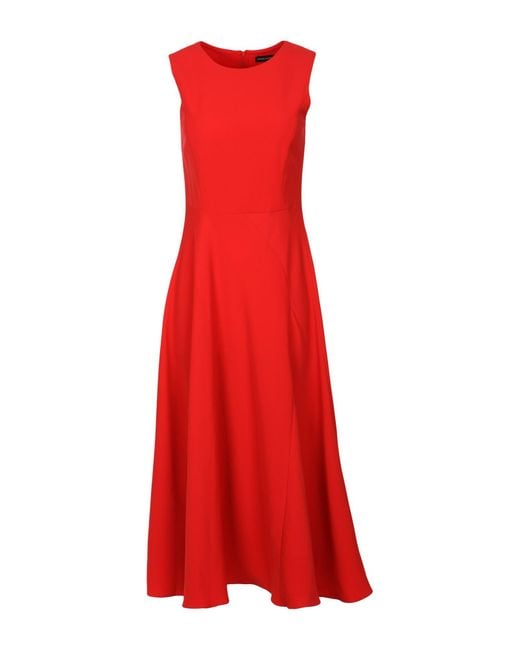 Emporio Armani Red Midi-Kleid