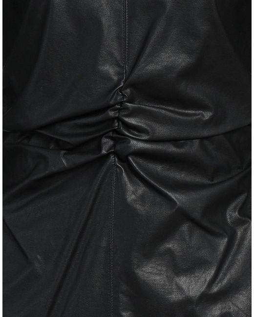 Hanita Black Mini Dress Polyester, Elastane, Polyurethane
