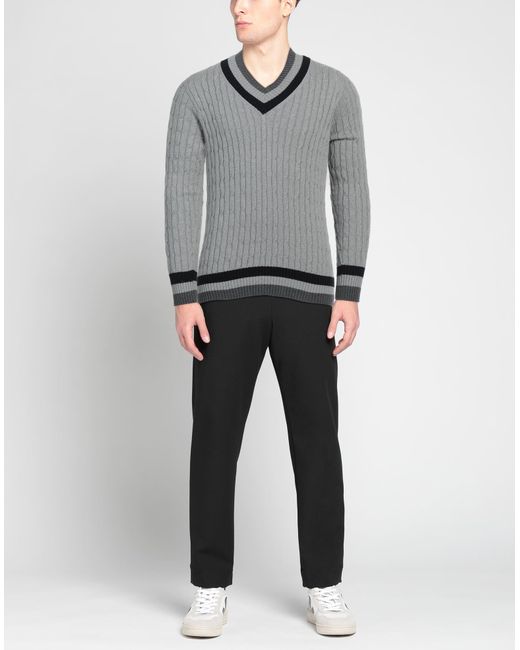 Drumohr Gray Sweater for men
