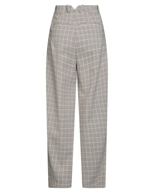 Rabanne Gray Dark Pants Wool, Elastane, Polyamide