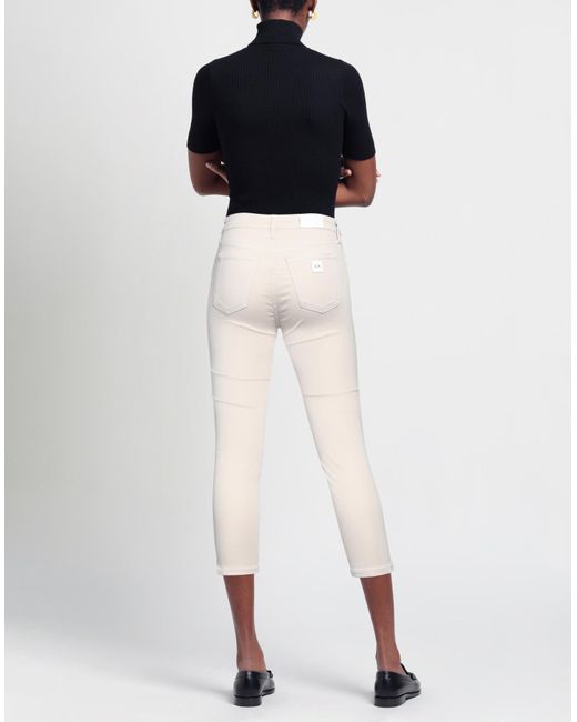 Armani Exchange White Cropped Trousers