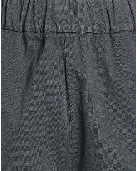 Barena Gray Charcoal Pants Cotton, Elastane