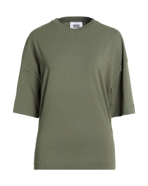 Alpha Studio Green T-Shirts