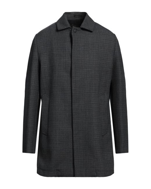 Liu Jo Black Liu •Jo Lead Coat Cotton, Polyester, Virgin Wool for men