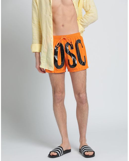 Moschino Orange Swim Trunks for men