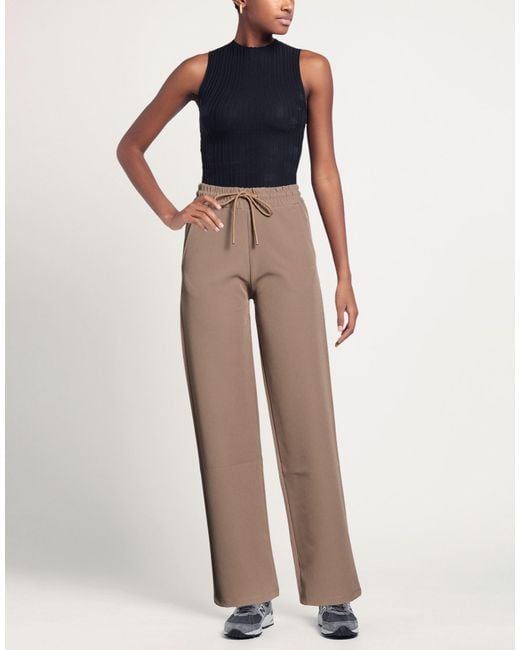 hinnominate Brown Pants Polyester, Elastane