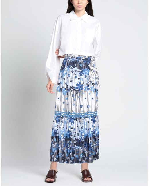 Pennyblack Blue Midi Skirt