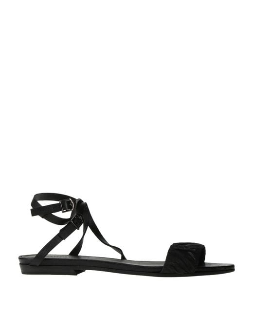 Pantanetti Black Sandals Leather