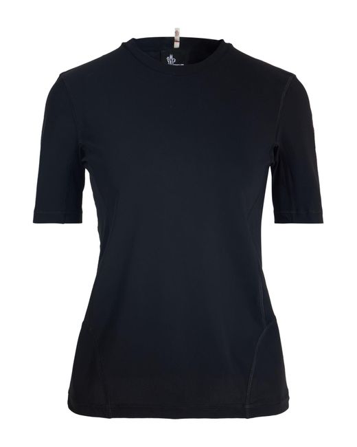 Moncler Blue T-Shirt Polyamide, Elastane