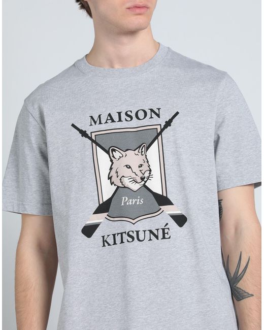 Camiseta Maison Kitsuné de hombre de color Gray