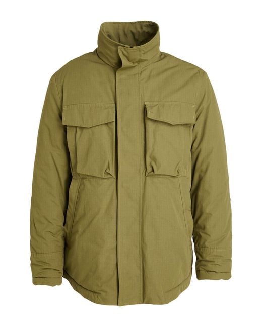 Dondup Green Military Jacket Cotton, Nylon for men