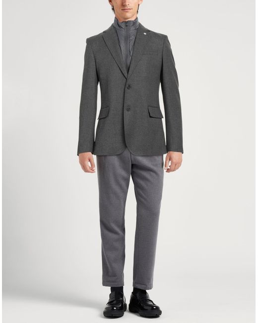 Manuel Ritz Gray Blazers for men