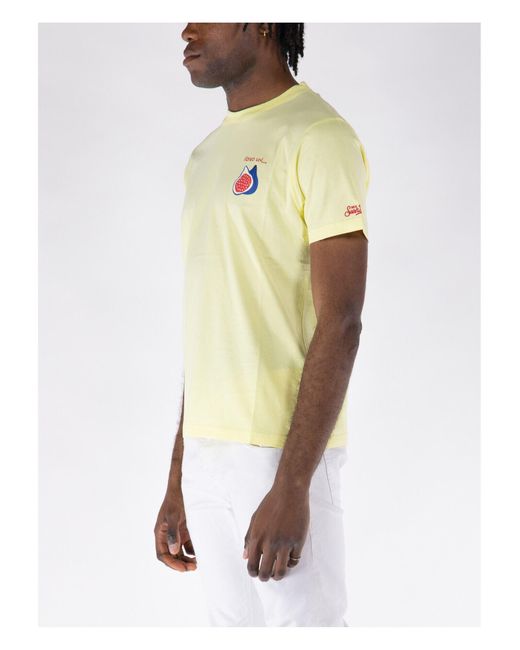 T-shirt di Mc2 Saint Barth in Yellow da Uomo