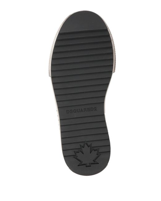 DSquared² Black Sneakers Textile Fibers