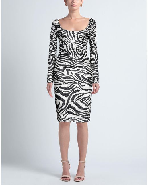 Just Cavalli White Midi-Kleid