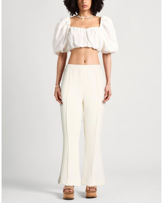 J.W. Anderson White Pants Polyester