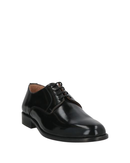 carlo alberto santi Black Lace-Up Shoes for men