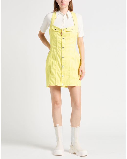 DSquared² Yellow Mini Dress
