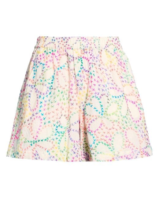 ARIZONA LOVE White Ivory Shorts & Bermuda Shorts Cotton, Wool