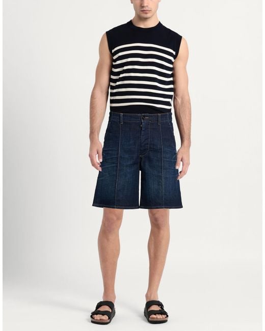 DSquared² Blue Denim Shorts Cotton, Elastane for men