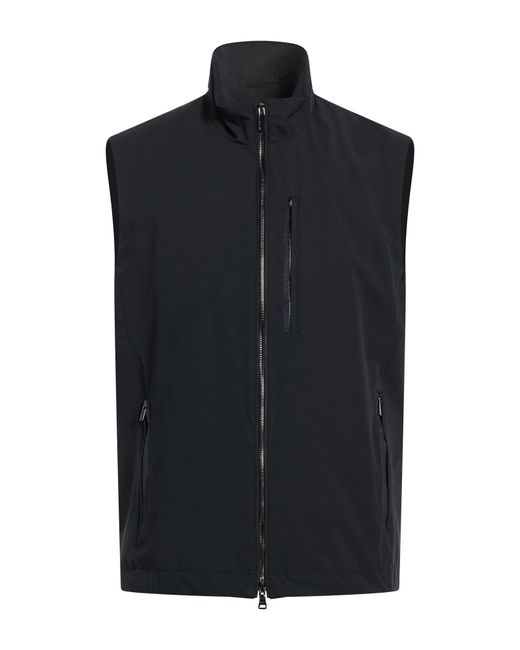 Paul & Shark Black Vest Polyester, Elastane for men