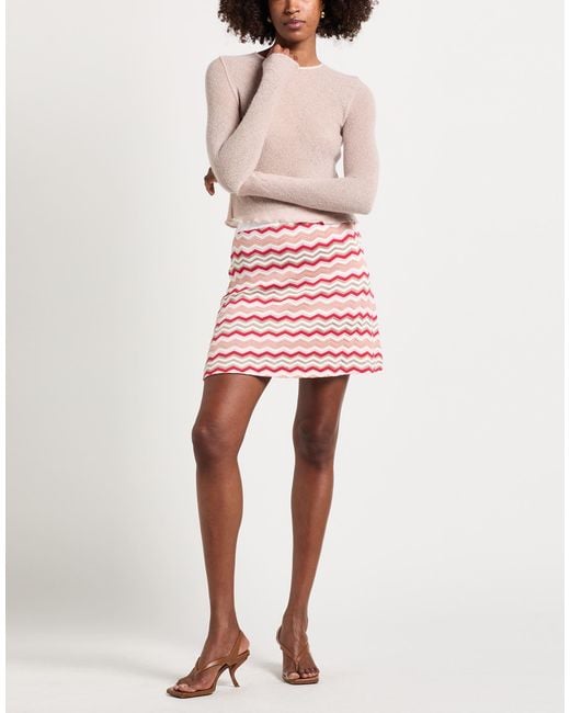 MAX&Co. Pink Light Sweater Acrylic, Polyamide, Mohair Wool, Wool