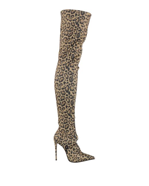 Le Silla White Camel Boot Textile Fibers