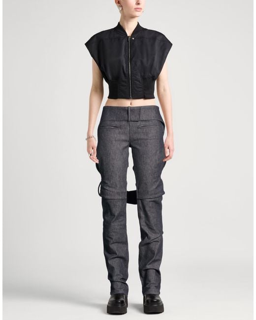 Courreges Gray Jeans Cotton, Elastane