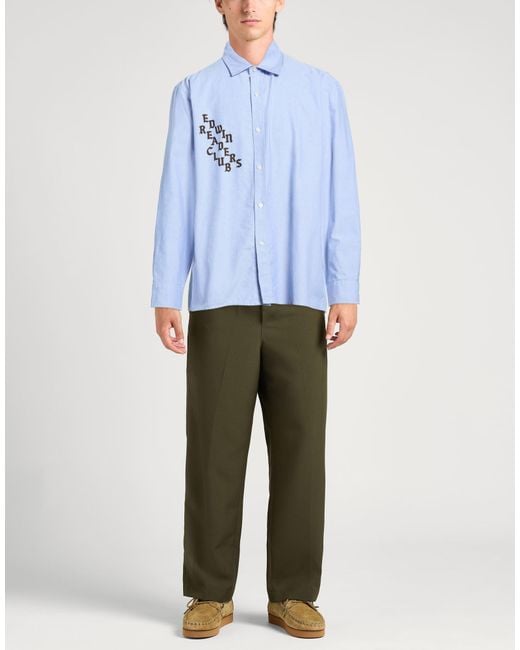 Camicia di Edwin in Blue da Uomo