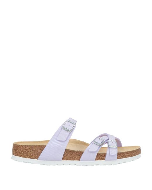 Birkenstock White Franca Sandals Synthetic Material
