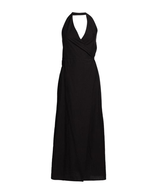 Department 5 Black Maxi Dress Lyocell, Polyamide