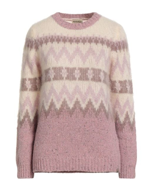 Woolrich Pink Cream Sweater Wool, Mohair Wool, Polyamide, Viscose