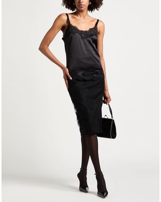 Dolce & Gabbana Black Top Silk, Cotton, Elastane, Polyamide