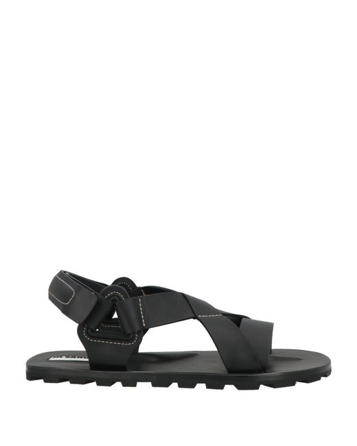 Jil Sander Black Sandals Leather for men