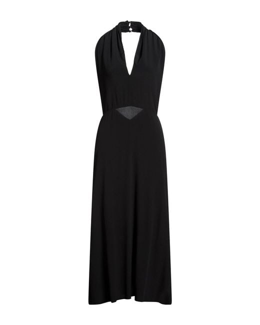 Semicouture Black Maxi Dress