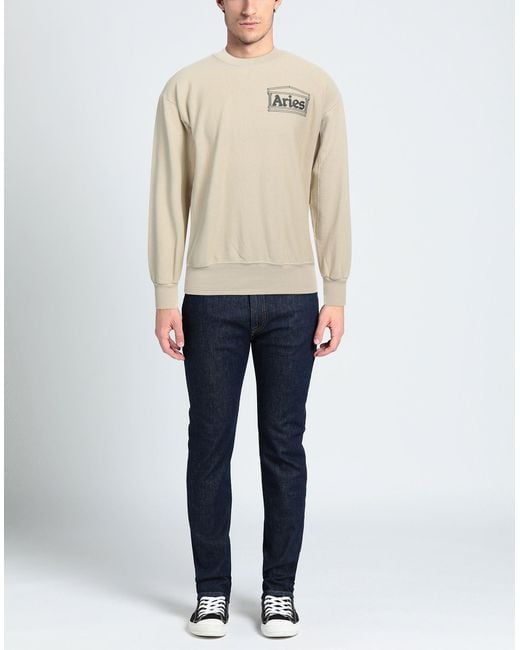 Aries White Sweatshirt for men